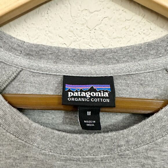 PATAGONIA W's Fitz Roy Bison Ahnya Crew Sweatshirt in Grey "Yellowstone" - Picture 6 of 9